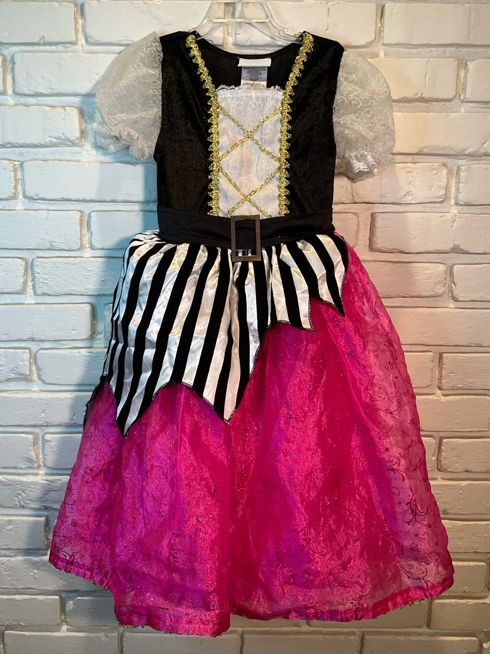 Disney Parks Pink and Black Pirate Princess Costume Dress sz S 5/6